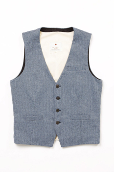 Tweed Vest Durrow Dove Herringbone